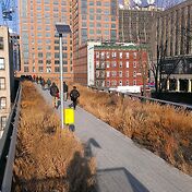 High Line Park - парк, сделанный из эстакады с жел