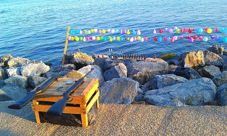 Вечерняя прогулка вдоль Мраморного моря. Народ (в