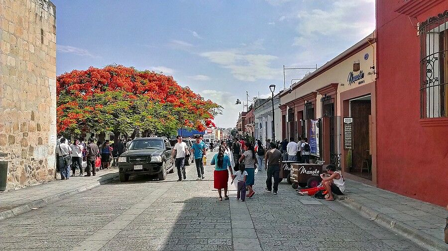 Нечаянно наткнулись на центр города. Все перегорож