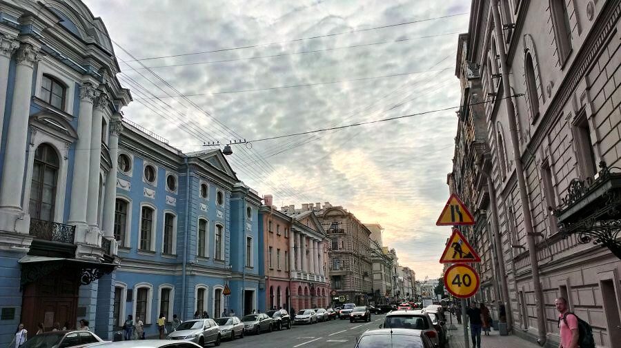 Впервые за все наше пребывание в Питере погода "ис