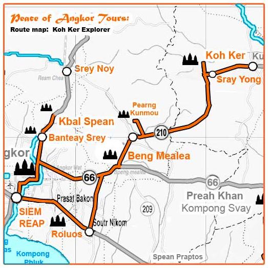Еще одна схема, показывающая дороги, ведущие к дальним храмам (к большинству из них можно доехать несколькими путями, если будете арендовать авто с водителем выбирать не придется, так как он наверняка знает оптимальные варианты, а вот если поедете сами на арендованном авто, лучше расспросить у местных, куда и как лучше добраться, либо шерстить информацию в интернете, потому как какие-то дороги лучше, какие-то хуже, а по некоторым, к примеру, в сезон дождей, вообще не проехать). Еще одна схема, показывающая дороги, ведущие к дальним храмам (к большинству из них можно доехать несколькими путями, если будете арендовать авто с водителем выбирать не придется, так как он наверняка знает оптимальные варианты, а вот если поедете сами на арендованном авто, лучше расспросить у местных, куда и как лучше добраться, либо шерстить информацию в интернете, потому как какие-то дороги лучше, какие-то хуже, а по некоторым, к примеру, в сезон дождей, вообще не проехать).