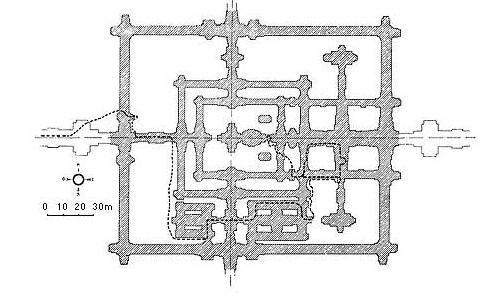 Схема храма Бенг Мелиа, Ангкор, Камбоджа. Схема храма Бенг Мелиа, Ангкор, Камбоджа.