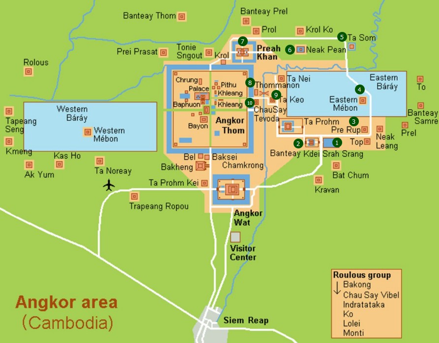 Маршрут Большого круга (2 день), Ангкор, Камбоджа. Маршрут Большого круга (2 день), Ангкор, Камбоджа.