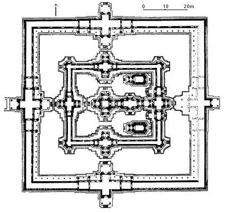 Схема храма Бантей Самре, Ангкор, Камбоджа. Схема храма Бантей Самре, Ангкор, Камбоджа.