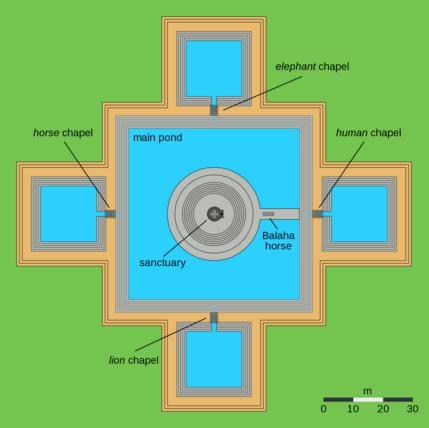 Схема храма Ник Пин, Ангкор, Камбоджа. Схема храма Ник Пин, Ангкор, Камбоджа.