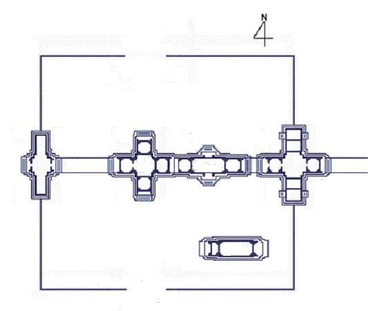 Схема храма Томаннон, Ангкор, Камбоджа. Схема храма Томаннон, Ангкор, Камбоджа.