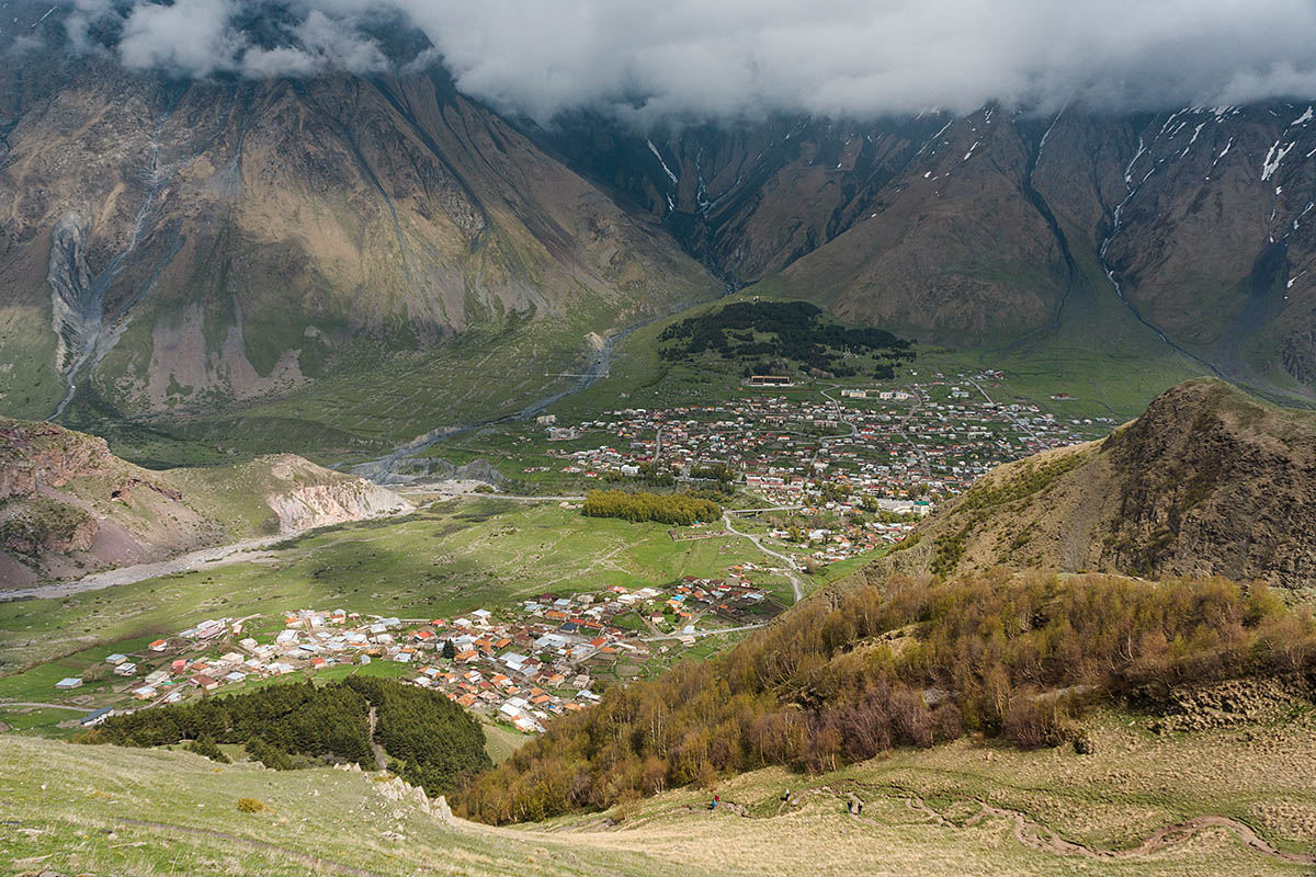 Грузия, панорама Степанцминды
