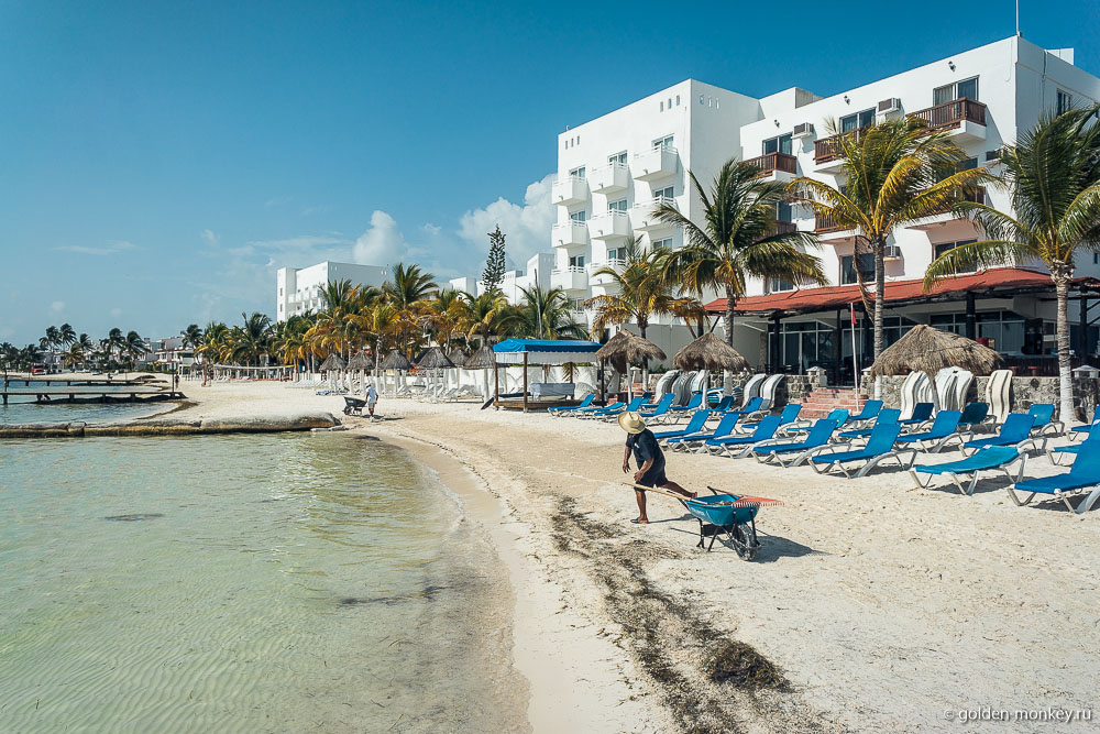 Канкун, пляж Лас-Перлас Канкун, пляж Лас-Перлас