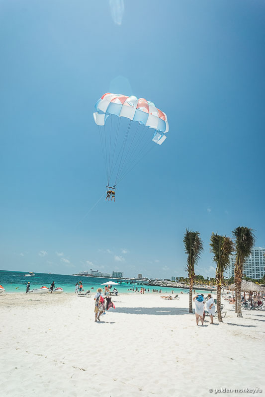 Канкун, развлечения на пляже Лангоста Канкун, развлечения на пляже Лангоста