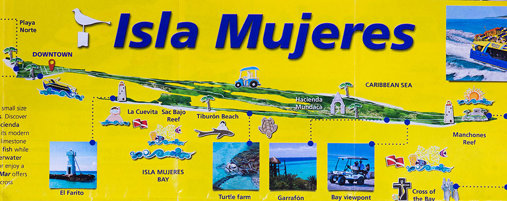 Канкун, схема острова Женщин Канкун, схема острова Женщин