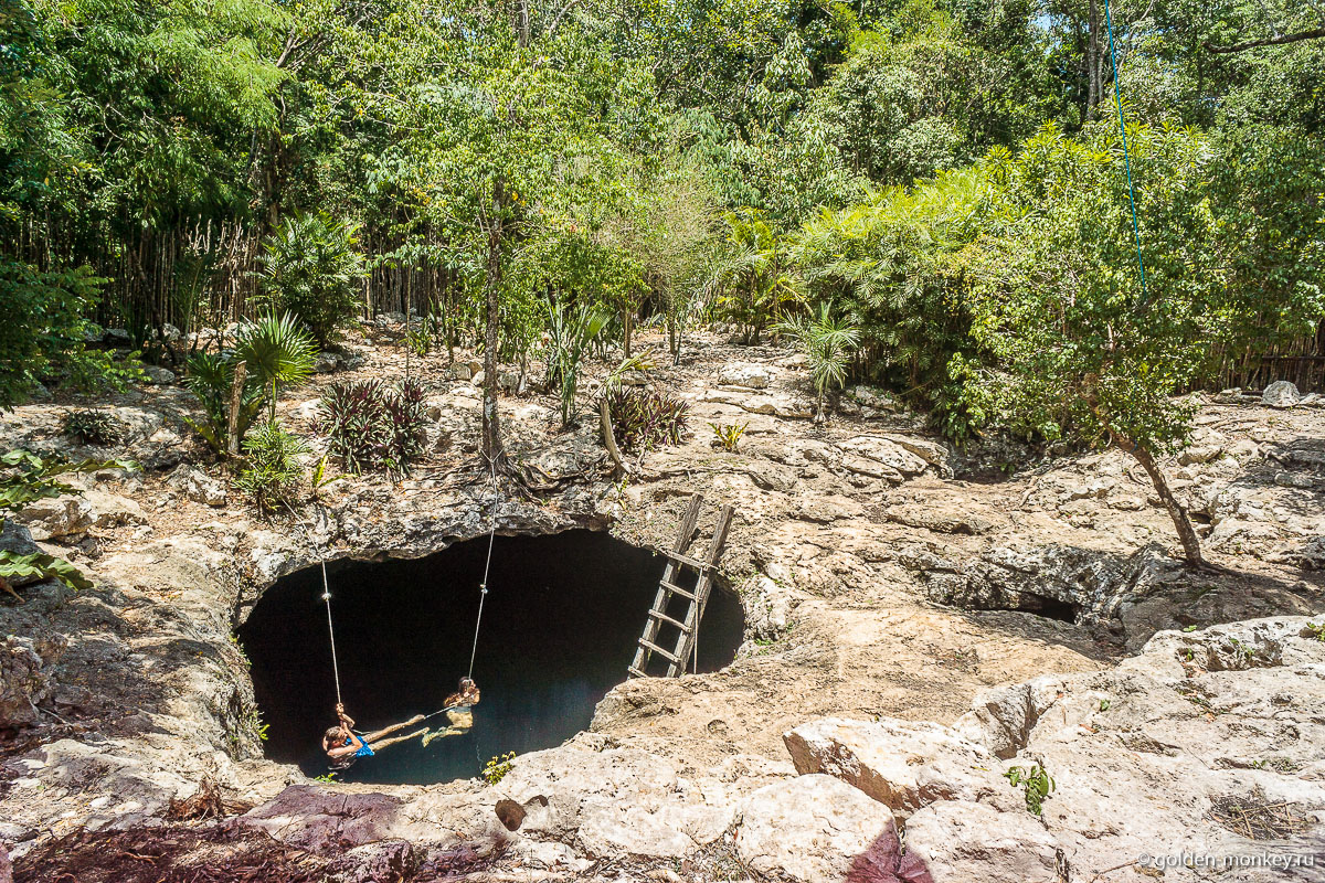Юкатан, сенот Череп неподалеку от Тулума Юкатан, сенот Череп неподалеку от Тулума