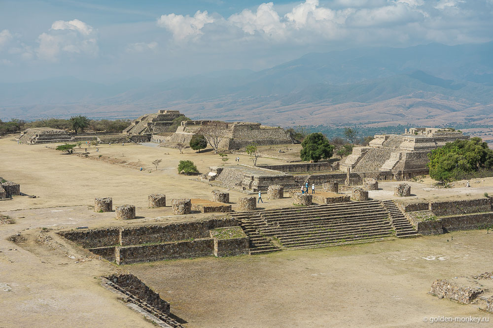Монте-Альбан, панорама Монте-Альбан, панорама