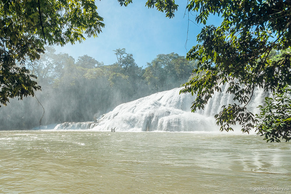 Паленке, самый большой каскад Агуа-Асуль Паленке, самый большой каскад Агуа-Асуль