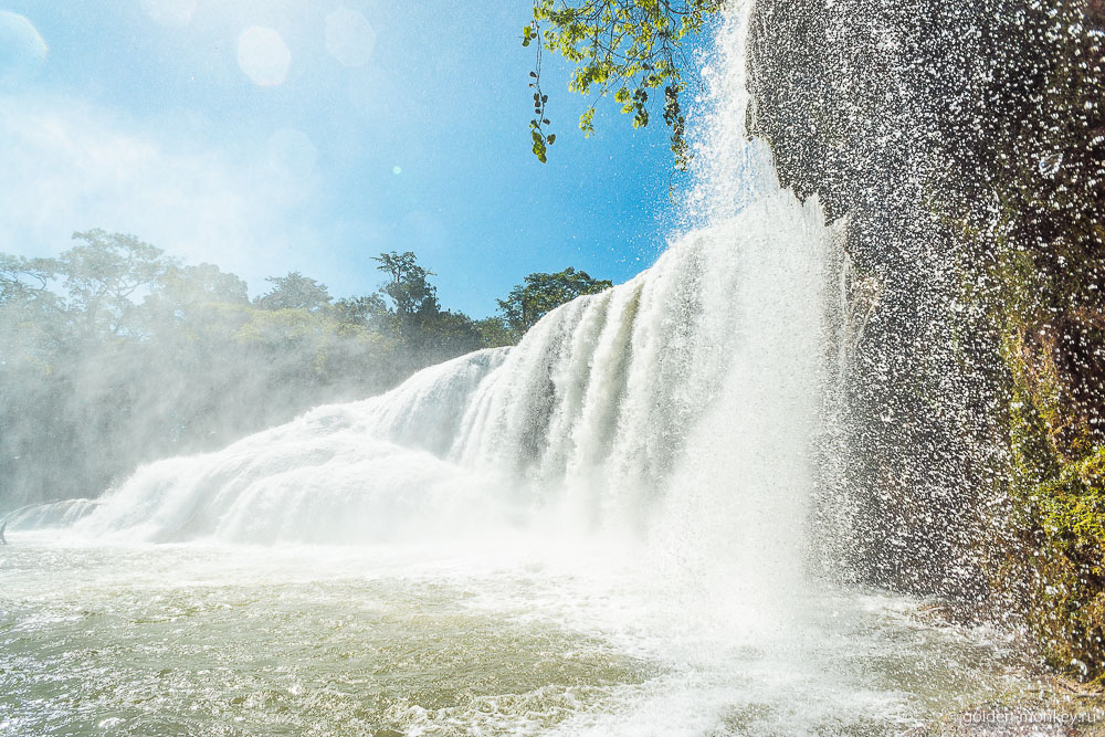 Паленке, самый большой каскад Агуа-Асуль Паленке, самый большой каскад Агуа-Асуль