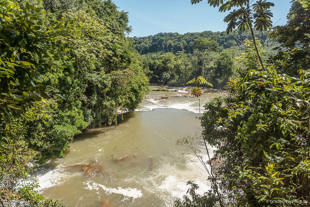 Паленке, водопады Агуа-Асуль, горная река и долина Паленке, водопады Агуа-Асуль, горная река и долина