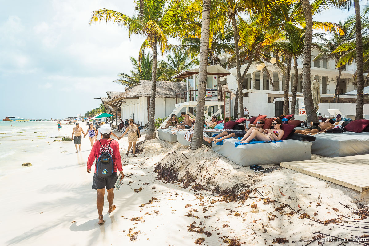 Плайя-дель-Кармен, Главный пляж Плайя-дель-Кармен, Главный пляж