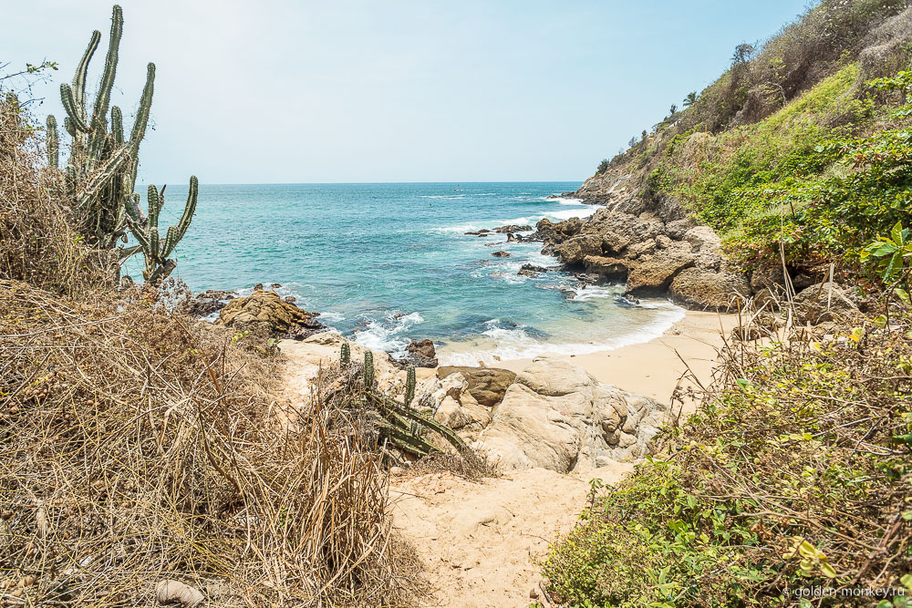 Пуэрто-Эскондидо, пляж Каррисалийо, секретная бухта Пуэрто-Эскондидо, пляж Каррисалийо, секретная бухта