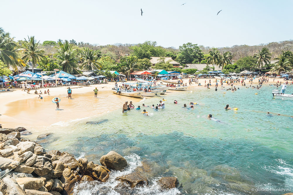 Пуэрто-Эскондидо, пляж Пуэрто-Анхелито Пуэрто-Эскондидо, пляж Пуэрто-Анхелито