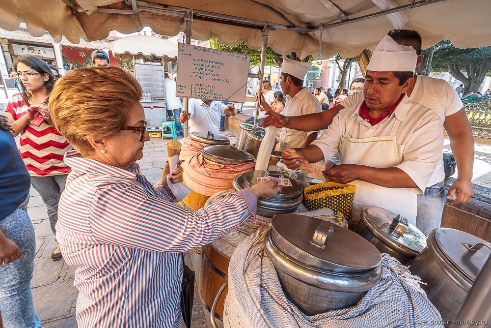 Сан-Мигель-де-Альенде, мороженое Сан-Мигель-де-Альенде, мороженое