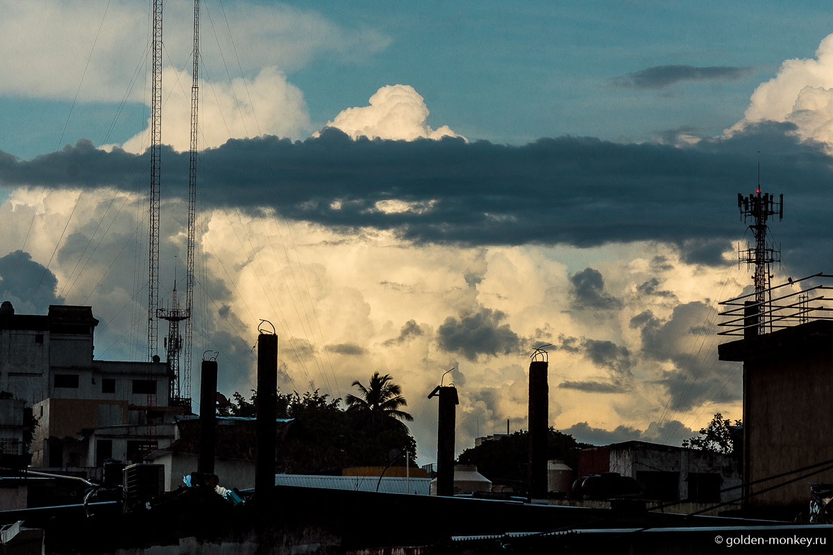 Паленке, небо в облаках Паленке, небо в облаках