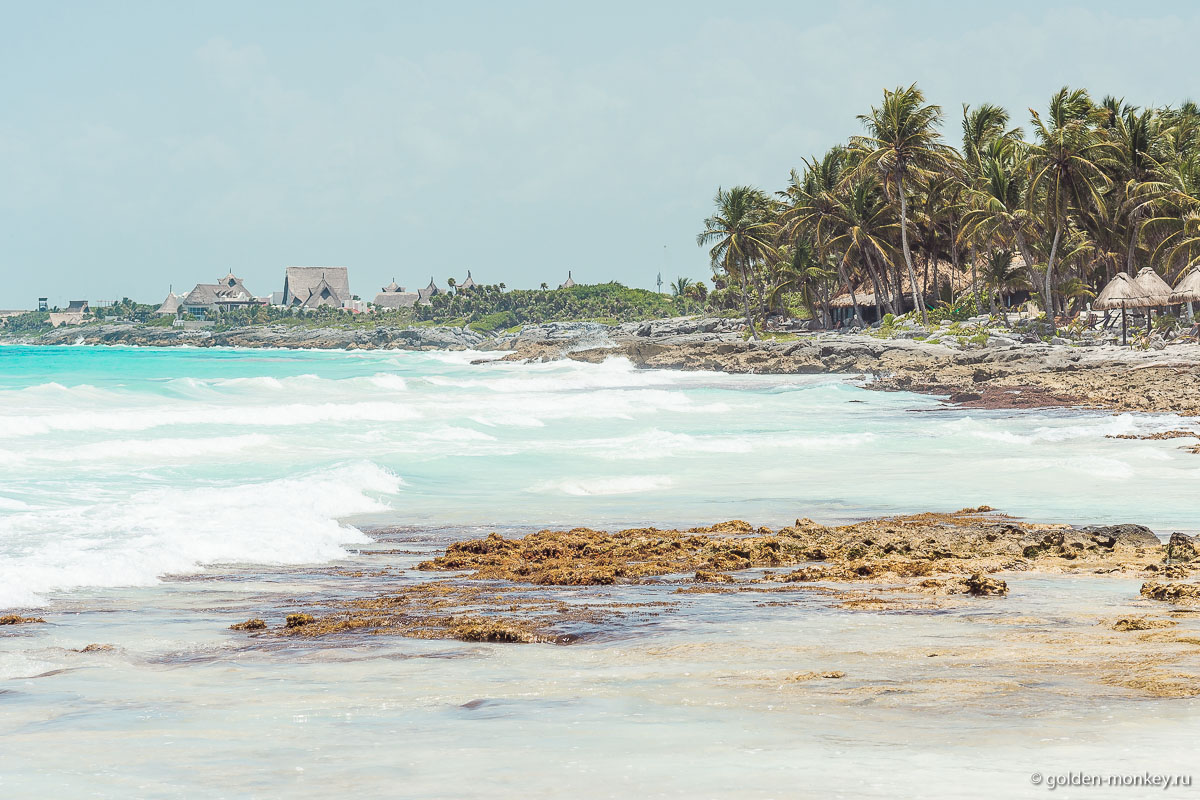 Тулум, каменистый пляж Тулум, каменистый пляж