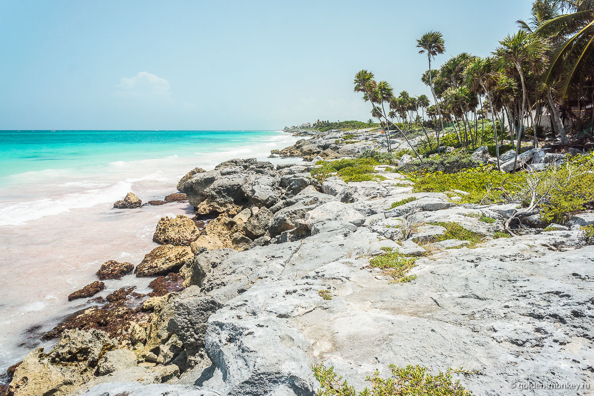 Тулум, каменистое побережье Тулум, каменистое побережье