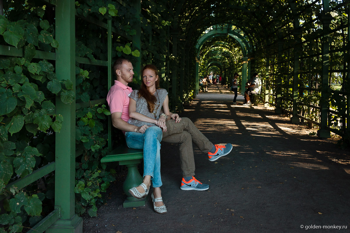 Шеболдасик и Андрюсикс в Летнем саду Санкт-Петербург.