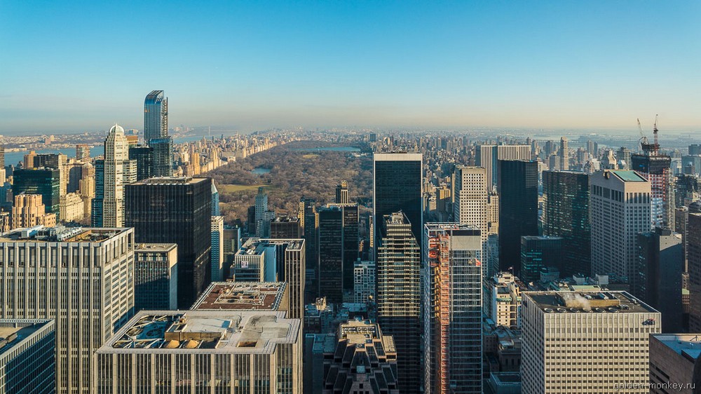 Нью-Йорк, вид с Рокфеллер-центра Нью-Йорк, вид с Рокфеллер-центра