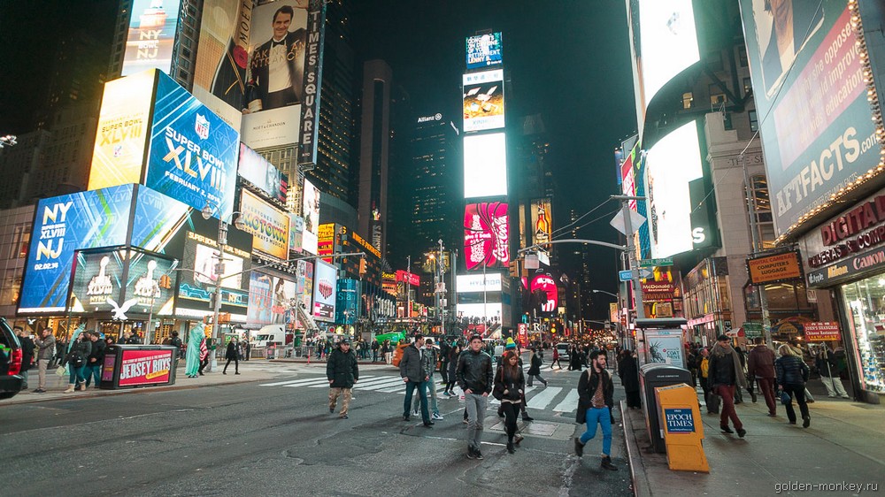 Нью-Йорк, Таймс Сквер Нью-Йорк, Таймс Сквер