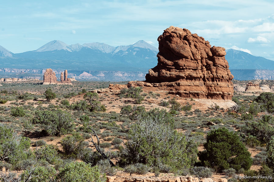 La Sal Mountains Viewpoint, национальный парк Арки La Sal Mountains Viewpoint, национальный парк Арки