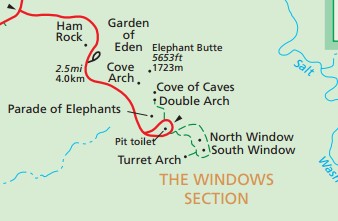 Схема части парка Арки – Windows Section Схема части парка Арки – Windows Section
