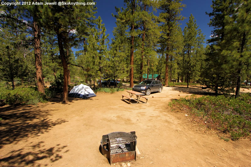 Место в кемпинге North Campground, парк Брайс-Каньон Место в кемпинге North Campground, парк Брайс-Каньон