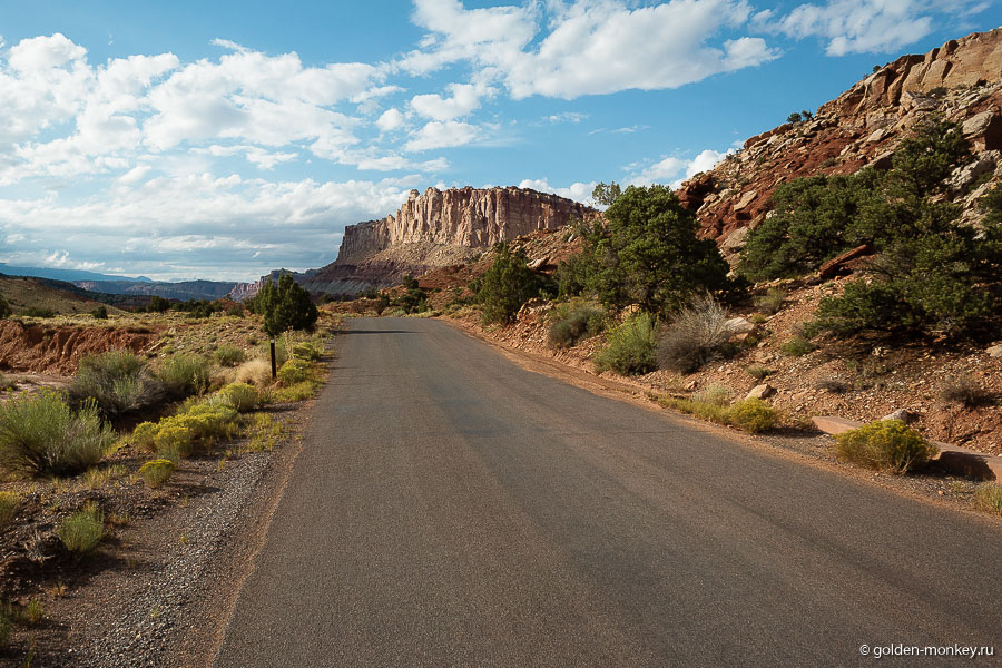 Отрезок дороги, названный Scenic Drive совсем короткий, мы проехали его буквально за полчаса, учитывая даже столь низкую скорость передвижения и остановки для фотографирования. Отрезок дороги, названный Scenic Drive совсем короткий, мы проехали его буквально за полчаса, учитывая даже столь низкую скорость передвижения и остановки для фотографирования.