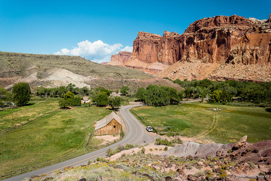 Можно рассмотреть ферму с еще одного ракурса, а спустившись, попить кофе с булочкой в Гиффорд-Хаус. Очень советую так и сделать! Можно рассмотреть ферму с еще одного ракурса, а спустившись, попить кофе с булочкой в Гиффорд-Хаус. Очень советую так и сделать!