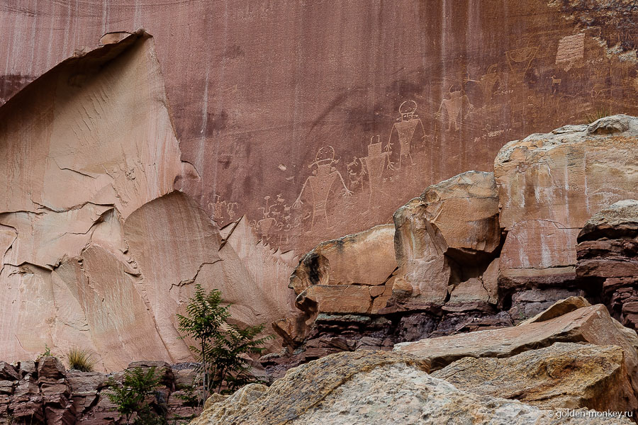 Петрогливы из национального парка Капитол-Риф, Юта, США. Петрогливы из национального парка Капитол-Риф, Юта, США.