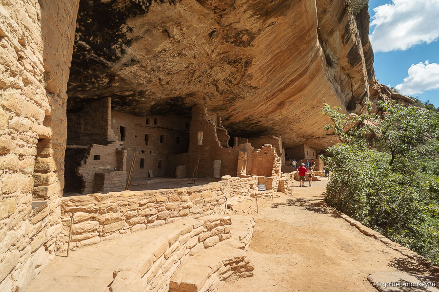 Скальное жилище Spruce Tree House в парке Меса-Верде Скальное жилище Spruce Tree House в парке Меса-Верде