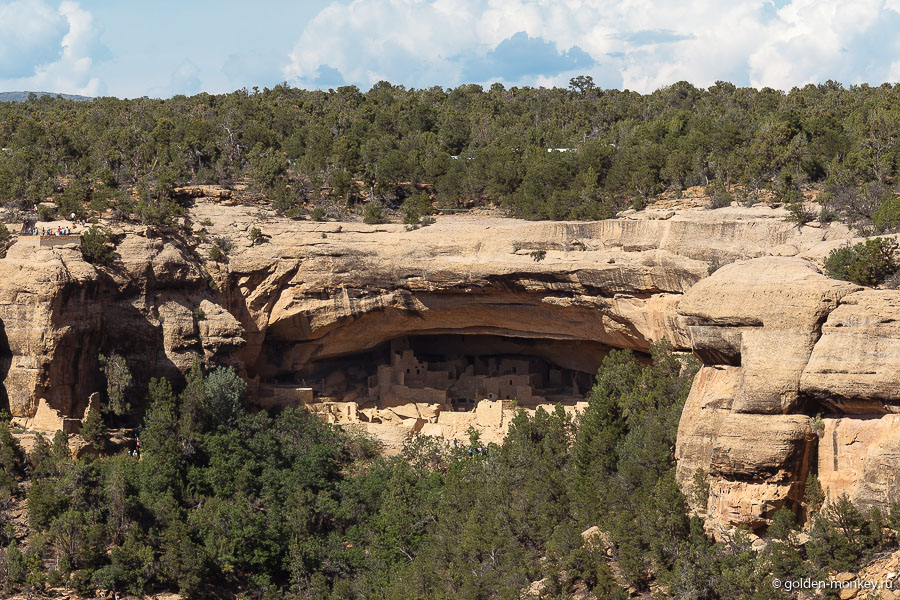 Панорамнный вид с участием Cliff Palace Панорамнный вид с участием Cliff Palace