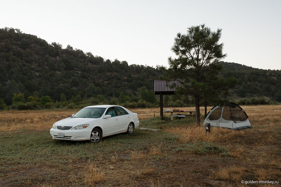 Место в кемпинге Bradfield Campground недалеко от Кортеса Место в кемпинге Bradfield Campground недалеко от Кортеса