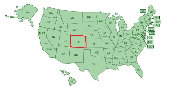 Штат, в котором расположен парк Штат, в котором расположен парк