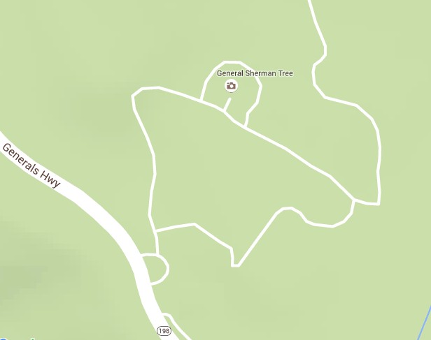 Трейл к дереву Генерал Шерман. Трейл к дереву Генерал Шерман.