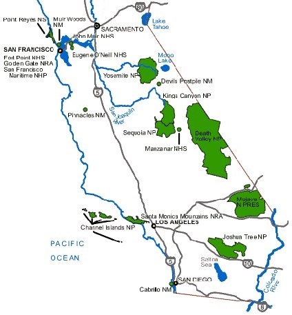 Достопримечательности поблизости с национальными парками Секвойя и Кингз-Каньон. Достопримечательности поблизости с национальными парками Секвойя и Кингз-Каньон.