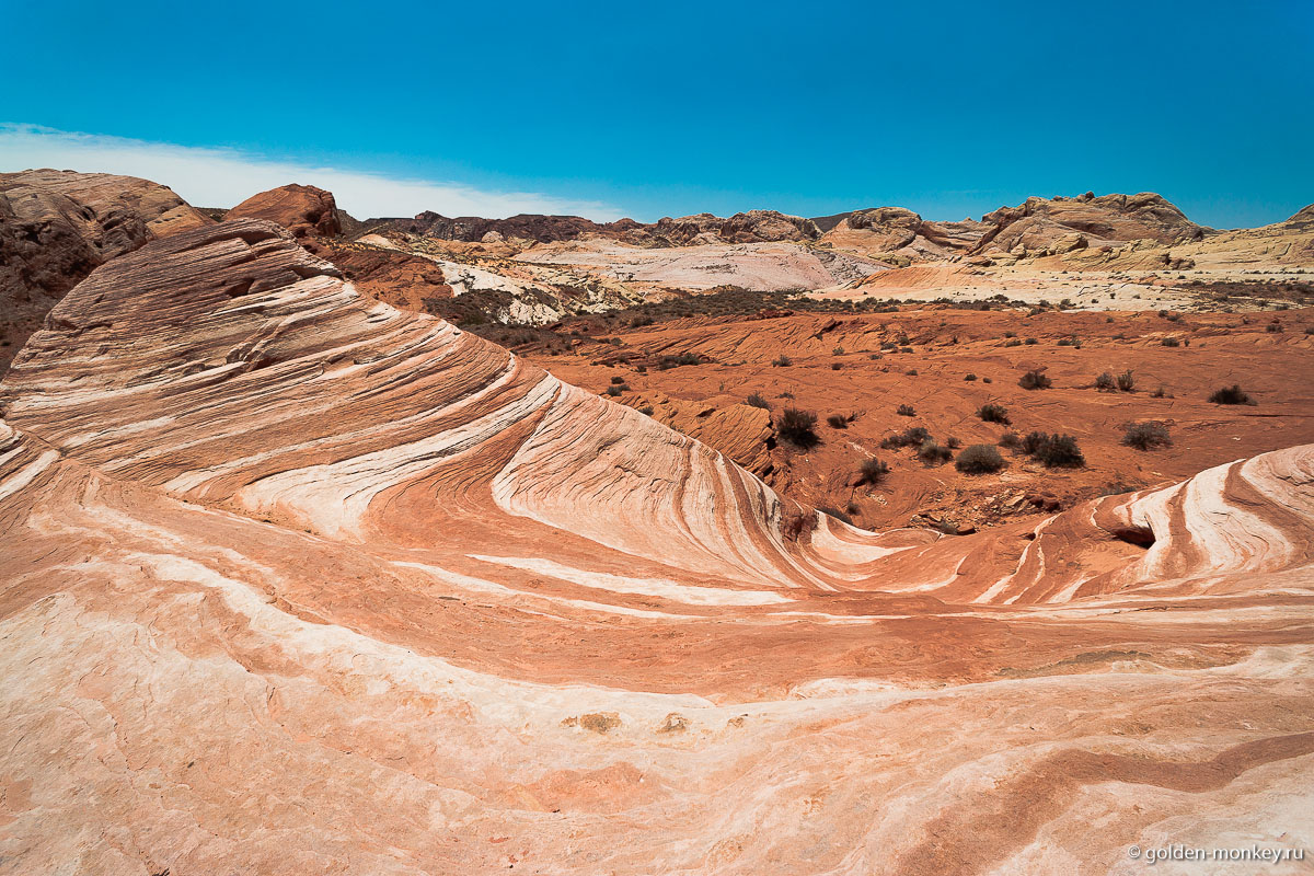 Впечатляющие «волны» Долины Огня Впечатляющие «волны» Долины Огня