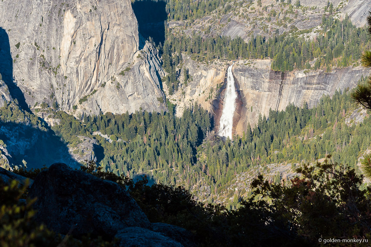 Вид на водопад с Глэйшер-Поинт Вид на водопад с Глэйшер-Поинт