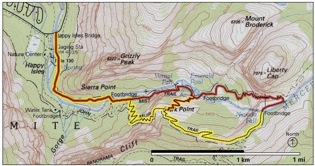 Vernal Fall and Nevada Fall Trails Vernal Fall and Nevada Fall Trails