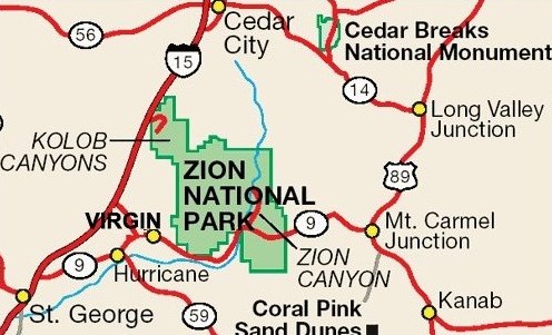 Города в окрестностях Зайона Города в окрестностях Зайона