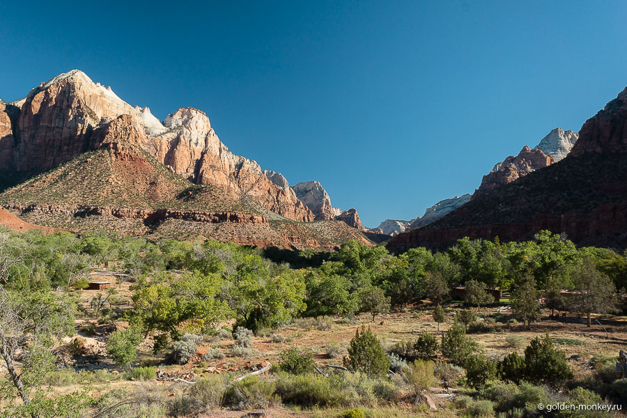 Панорамный вид, национальный парк Зайон Панорамный вид, национальный парк Зайон