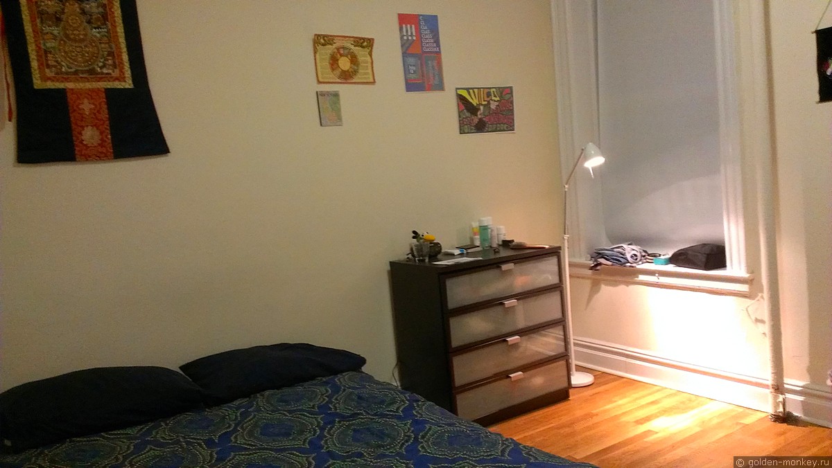 наша первая комната, арендованная на Airbnb